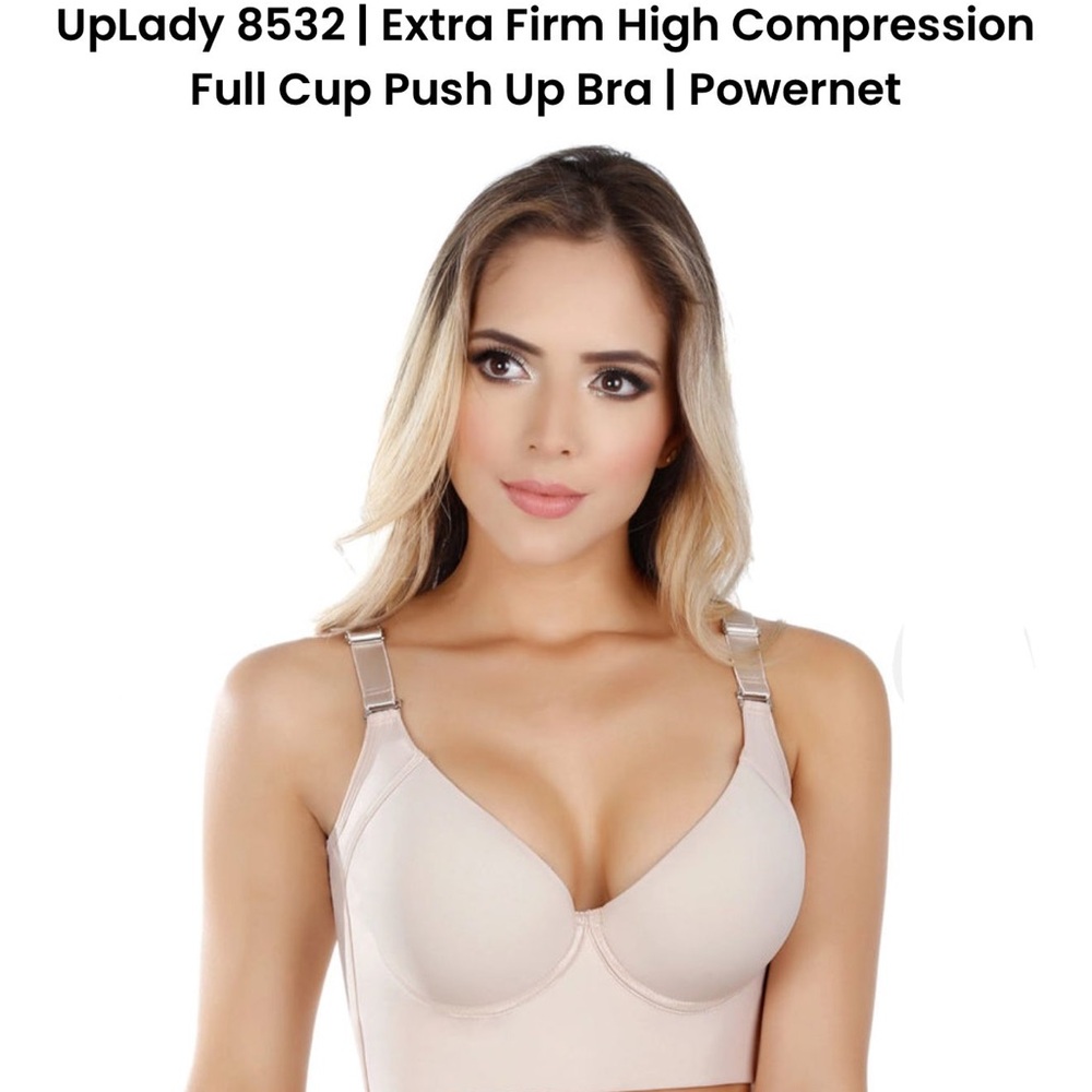 UPLady high-back design also shapes and smooths you back and underarms